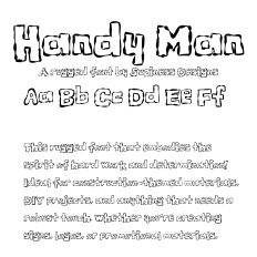 Handy Man: A Rugged and Bold Typeface Font Inspired by Craftsmanship, Resilience, and the Spirit of Hard Work for Construction and DIY Projects