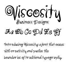 Viscosity: A Fluid and Contemporary Typeface Font for Dynamic and Innovative Typography Projects 