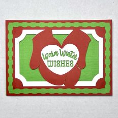 Warm Winter Wishes 3D Shadowbox Card 5x7