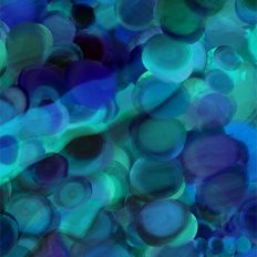 Green and Blue Bubbles Printable Digital Abstract Art Design 