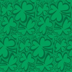 Irish Greens Floating Shamrocks for St Patricks Day 