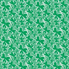 Floating Irish Green Lucky Shamrocks