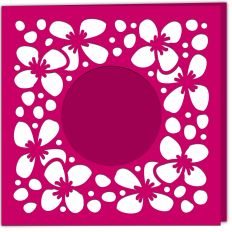 Clematis Blossom Floral Aperture Photo Card