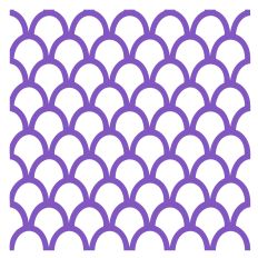 Multipurpose Scalloped Easter Egg or Mermaid Fish Scales Stencil Template Regular Cut SVG file