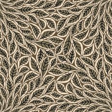 Swirling Fall Leaves in Taupe