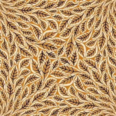 Swirling Fall Leaves in golden yellow orange
