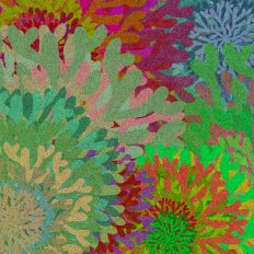 Vibrant Coral Abstract Background Design 