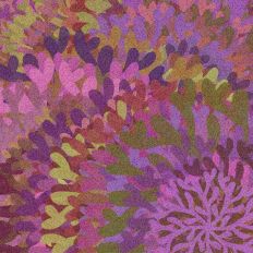 Coral Abstract Design in Mauves, Purples and Sand