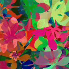 Vibrant Printable Digital Abstract Art Design for Silhouette Studio