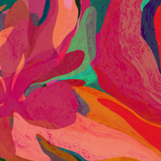 Vibrant Printable Digital Abstract Art Design 