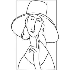 Modigliani Lady with Hat