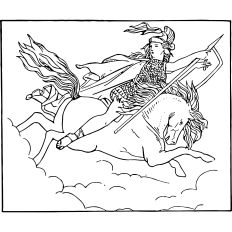 Valkyrie vintage illustration