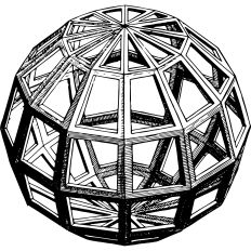 Sphere vintage illustration
