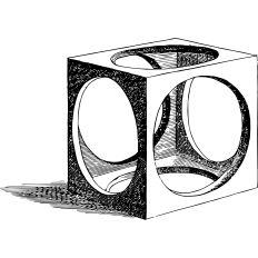 Box vintage illustration