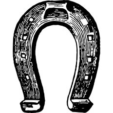 Vintage horseshoe illustration