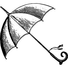 Vintage umbrella 