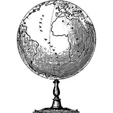 Vintage Globe Illustration 