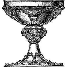 Goblet vintage illustration 