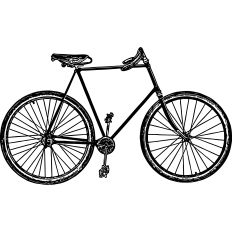 Vintage bicycle illustration 