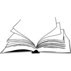 Book minimal illustration