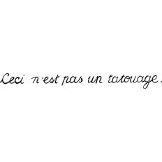 Magritte - This is not a tattoo 