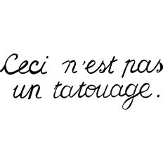 Magritte - This is not a tattoo 
