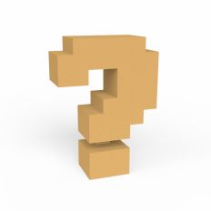 Pixel 3D Question Mark | ?