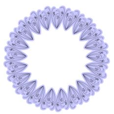 Iris Flower Border Art for Craft Projects