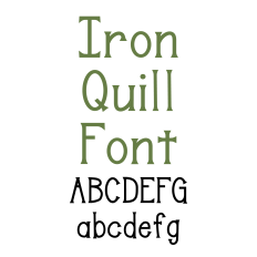 Iron Quill Font, Serif Font, Playful Handwritten Font
