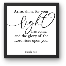 Isaiah 60:1 Scripture Wall Art