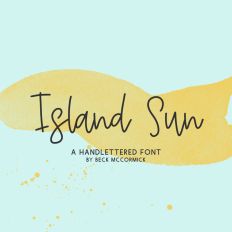Island Sun Script Font