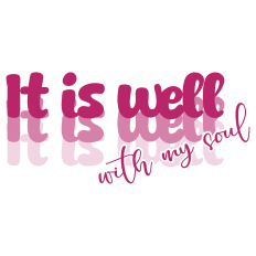 It Is Well With My Soul - Christian Word Art SVG, Faith Cut File