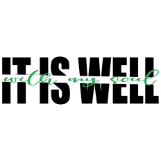 It Is Well With My Soul - Christian Word Art for DIY crafts