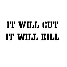 FORGED IN FIRE IT WILL CUT IT WILL KILL SVG