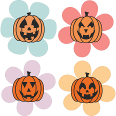 Jack O Lantern Pumpkin Flowers