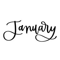 January - Calendar Label