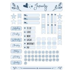 January Planner Stickers 