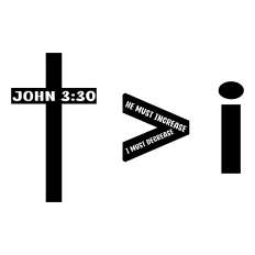 He Is Greater – John 3:30 SVG