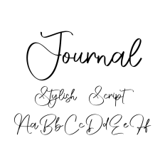 Journal Script Font