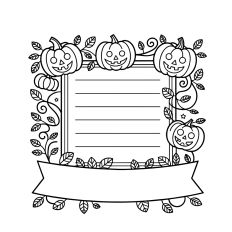 Autumn pumpkins journal page