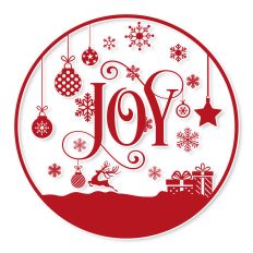 Joy Round Christmas SVG Quote