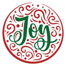 Joy Round Christmas SVG Quote
