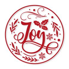 Joy Round Christmas SVG Quote