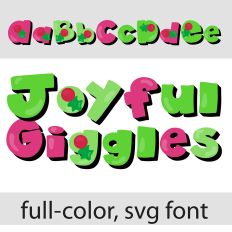 Joyful Giggles More Color Font