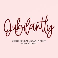 Jubilantly Script Font