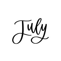 July - Calendar Label