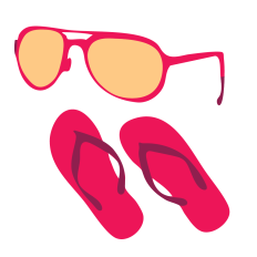 Sunglasses and Flip Flops