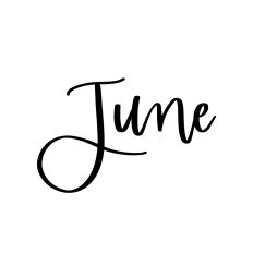 June - Calendar Label