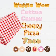 Junk Food Color Font Bundle