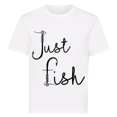 Just Fish – Fishing Hook SVG | Outdoor Adventure Design